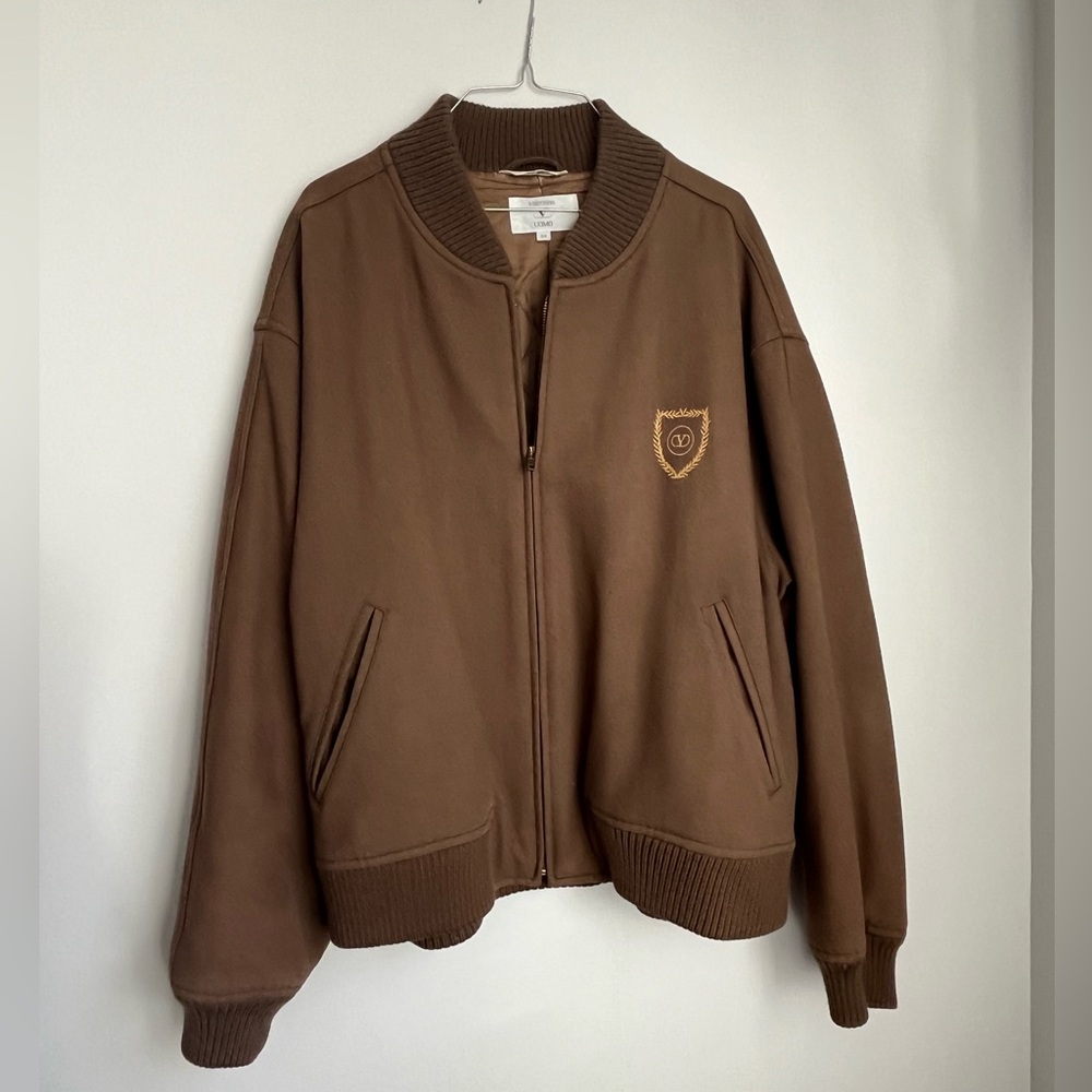 VALENTINO mens bomber jacket wool size 44